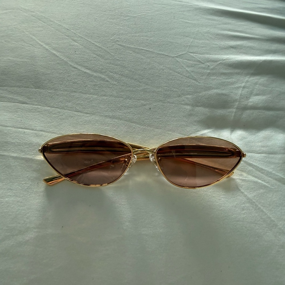 Chic Gold and Brown Sunglasses
